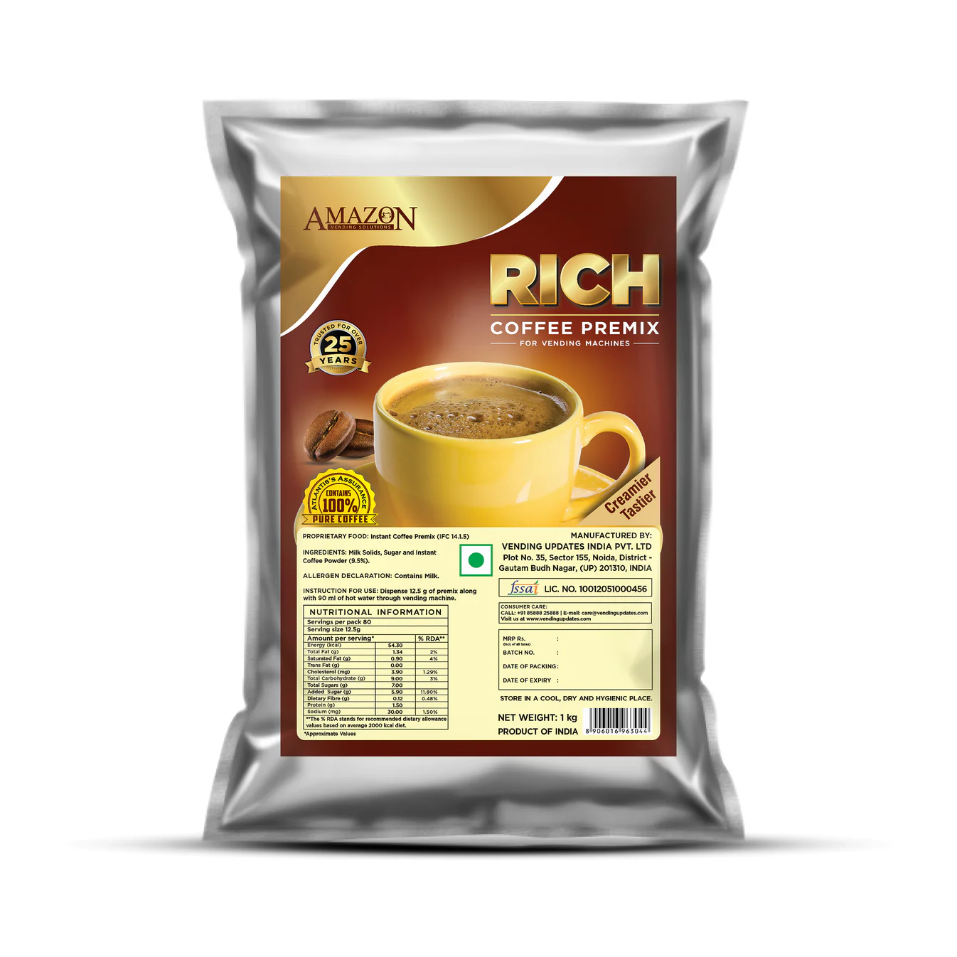 AMAZON Rich 3-in-1 Coffee Premix – 1kg Pack
