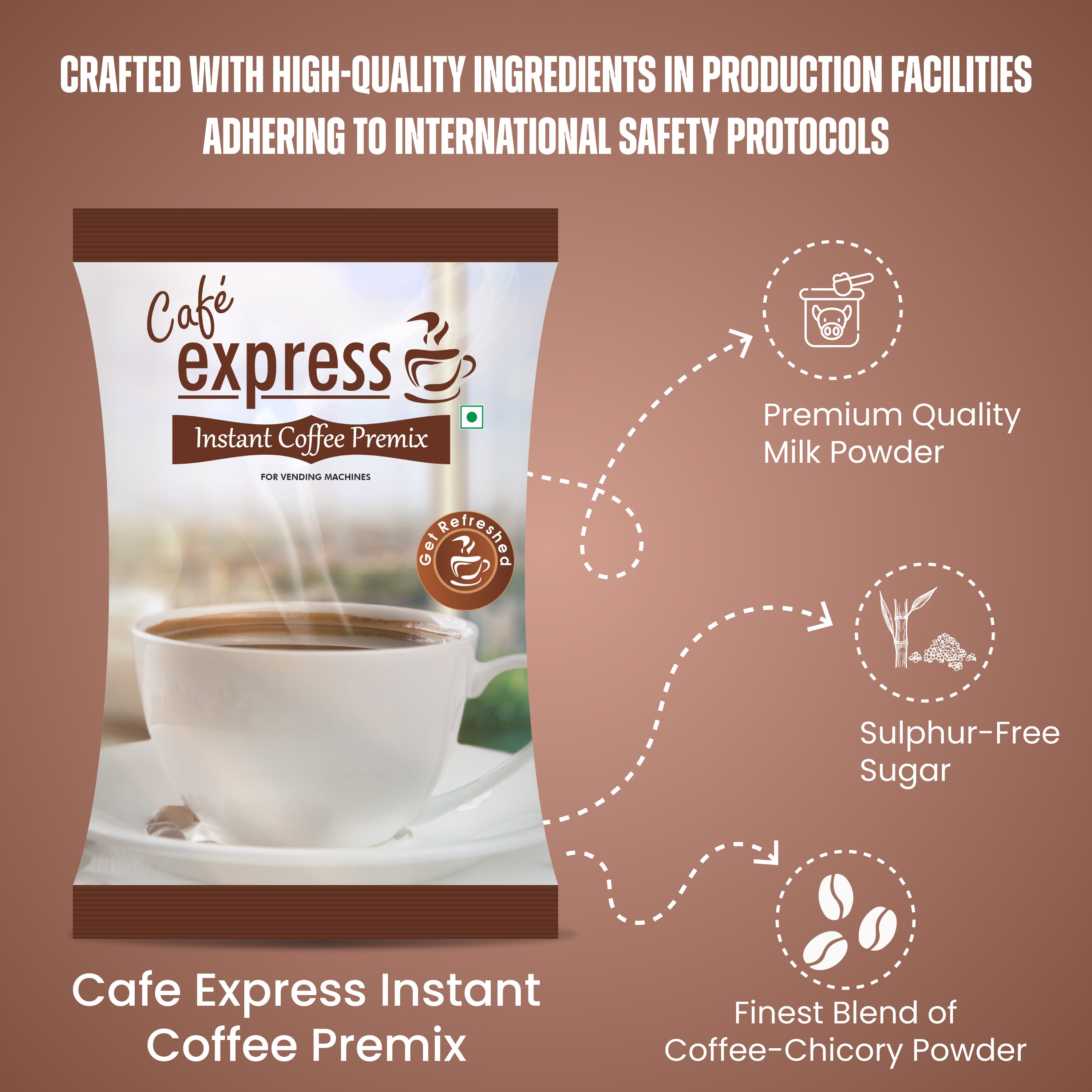 Cafe Express 3-in-1 Coffee Premix Powder – Rich Aroma & Taste view 12
