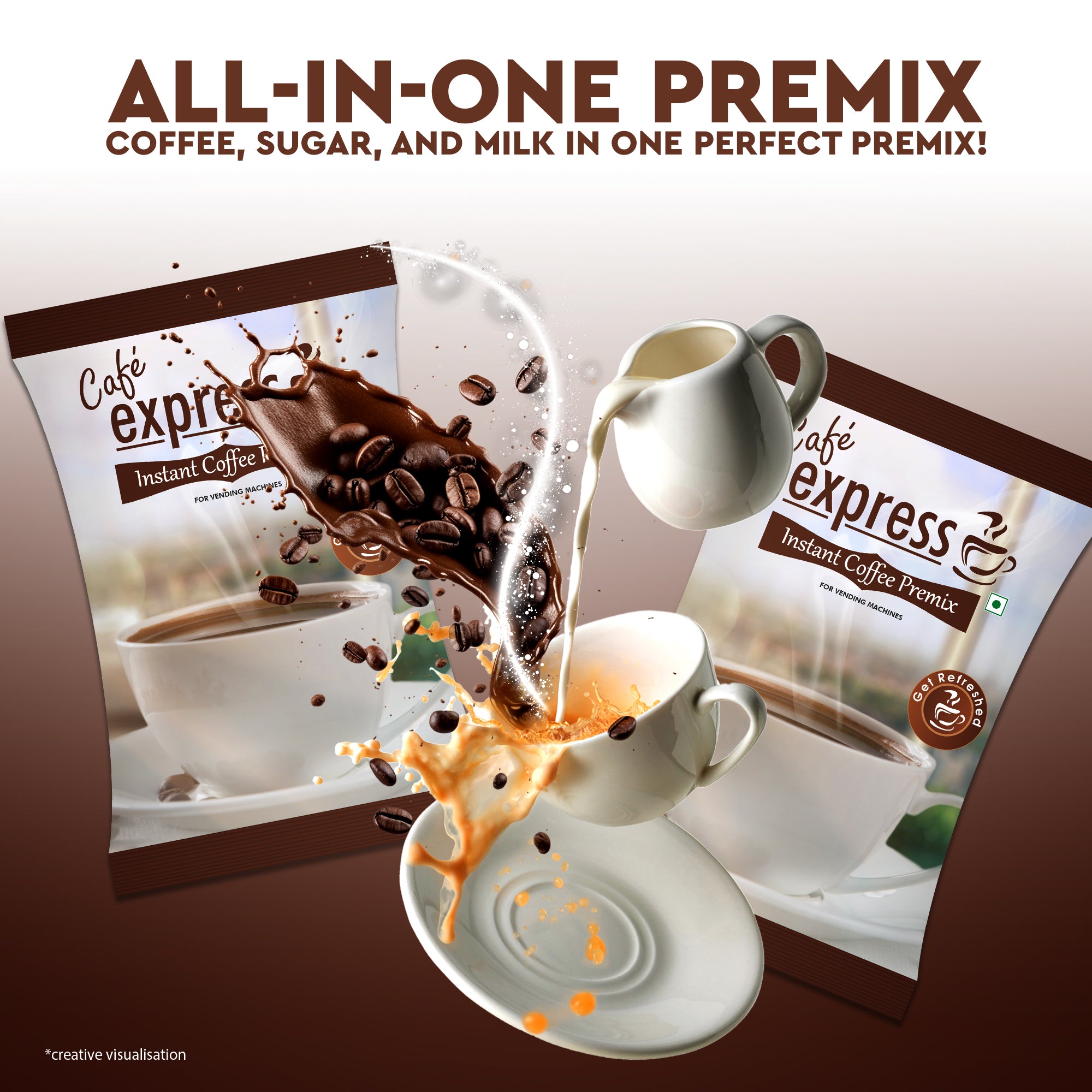 Cafe Express 3-in-1 Coffee Premix Powder – Rich Aroma & Taste view 2