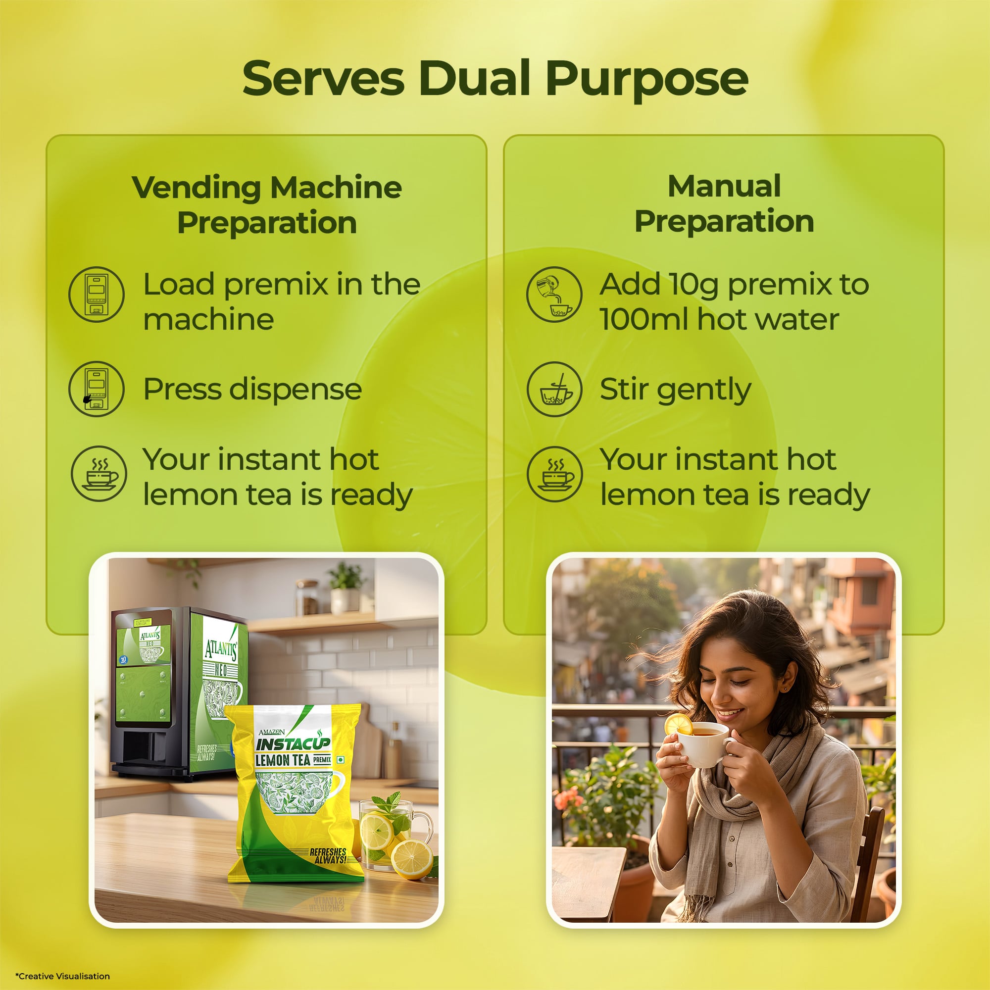 ATLANTIS LEMON TEA PREMIX view 3