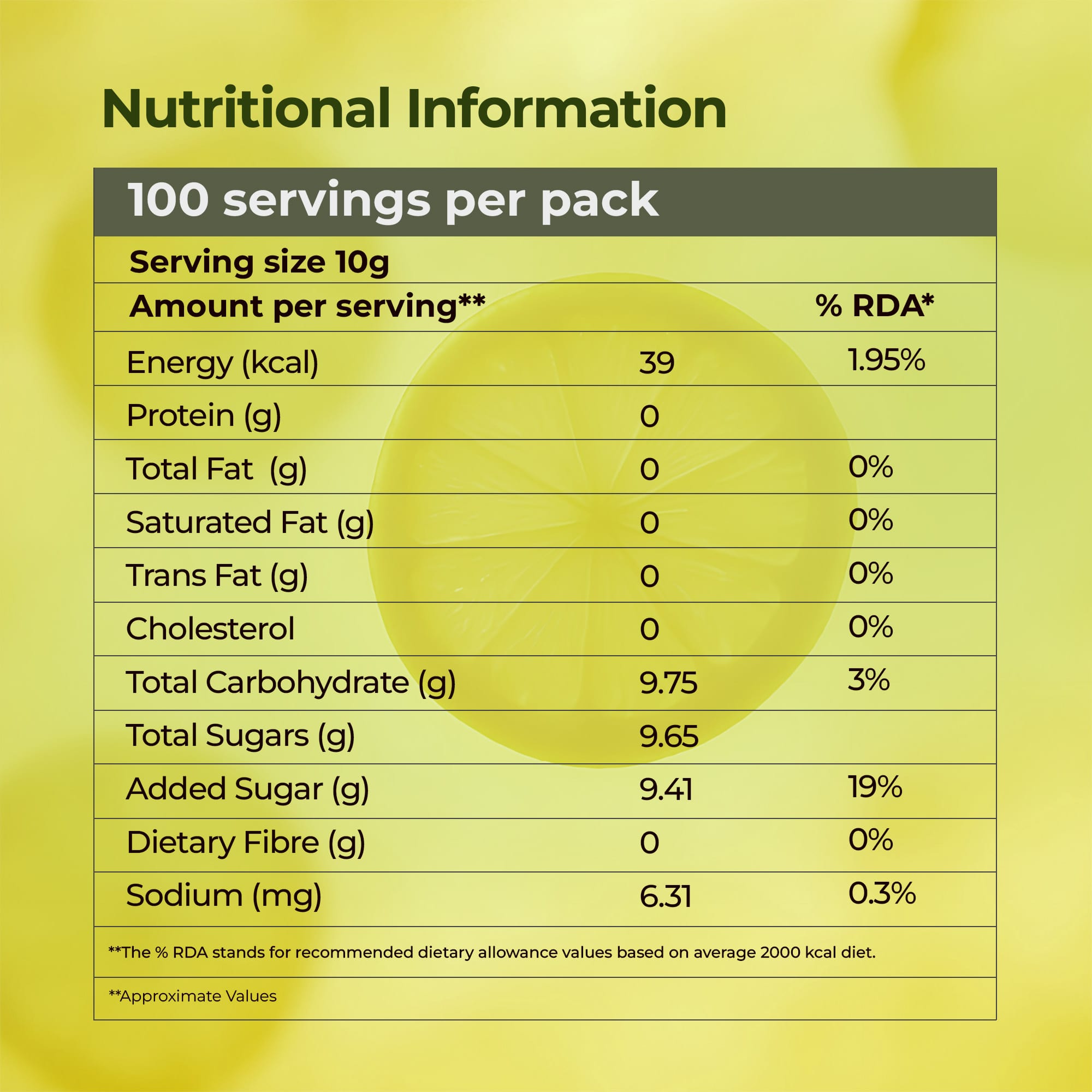 ATLANTIS LEMON TEA PREMIX view 7