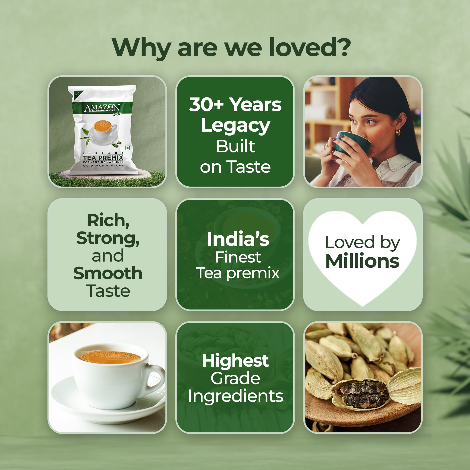 AMAZON Plus 3-in-1 Cardamom Tea Premix – Bold Elaichi Flavour view 6