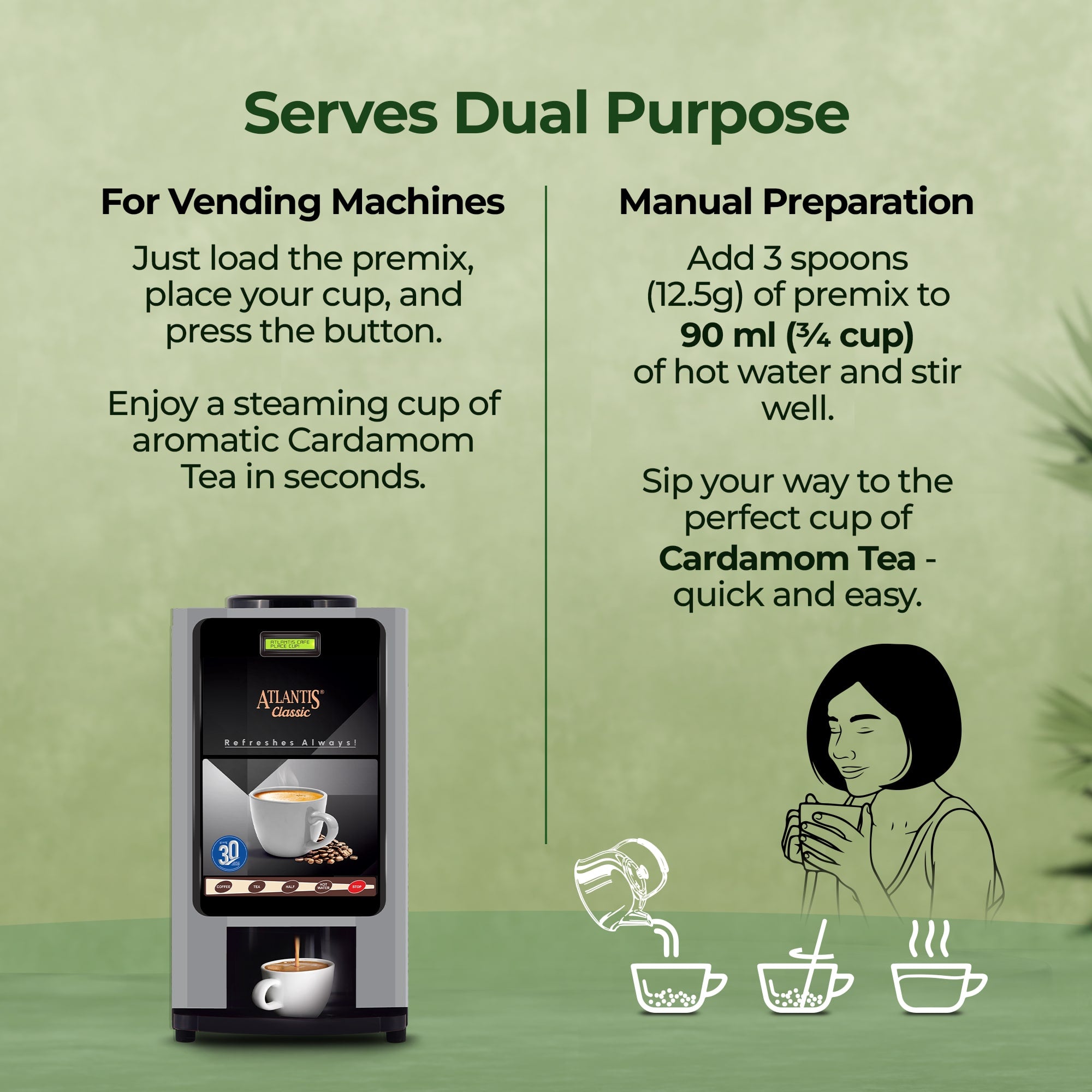 AMAZON Plus 3-in-1 Cardamom Tea Premix – Bold Elaichi Flavour view 7