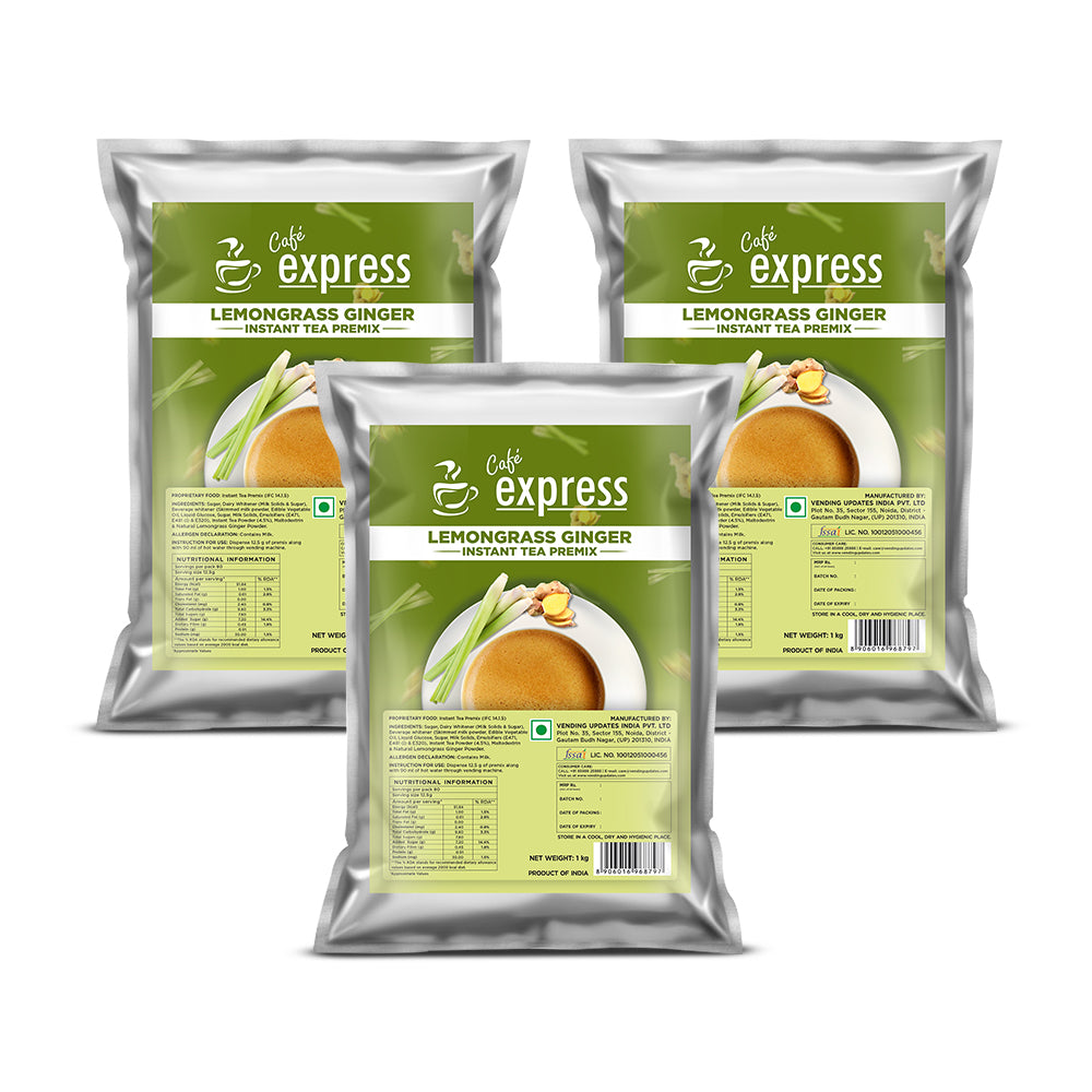 Cafe Express Lemongrass Ginger Tea Premix – 3-in-1 Blend for Vending Machines view 7