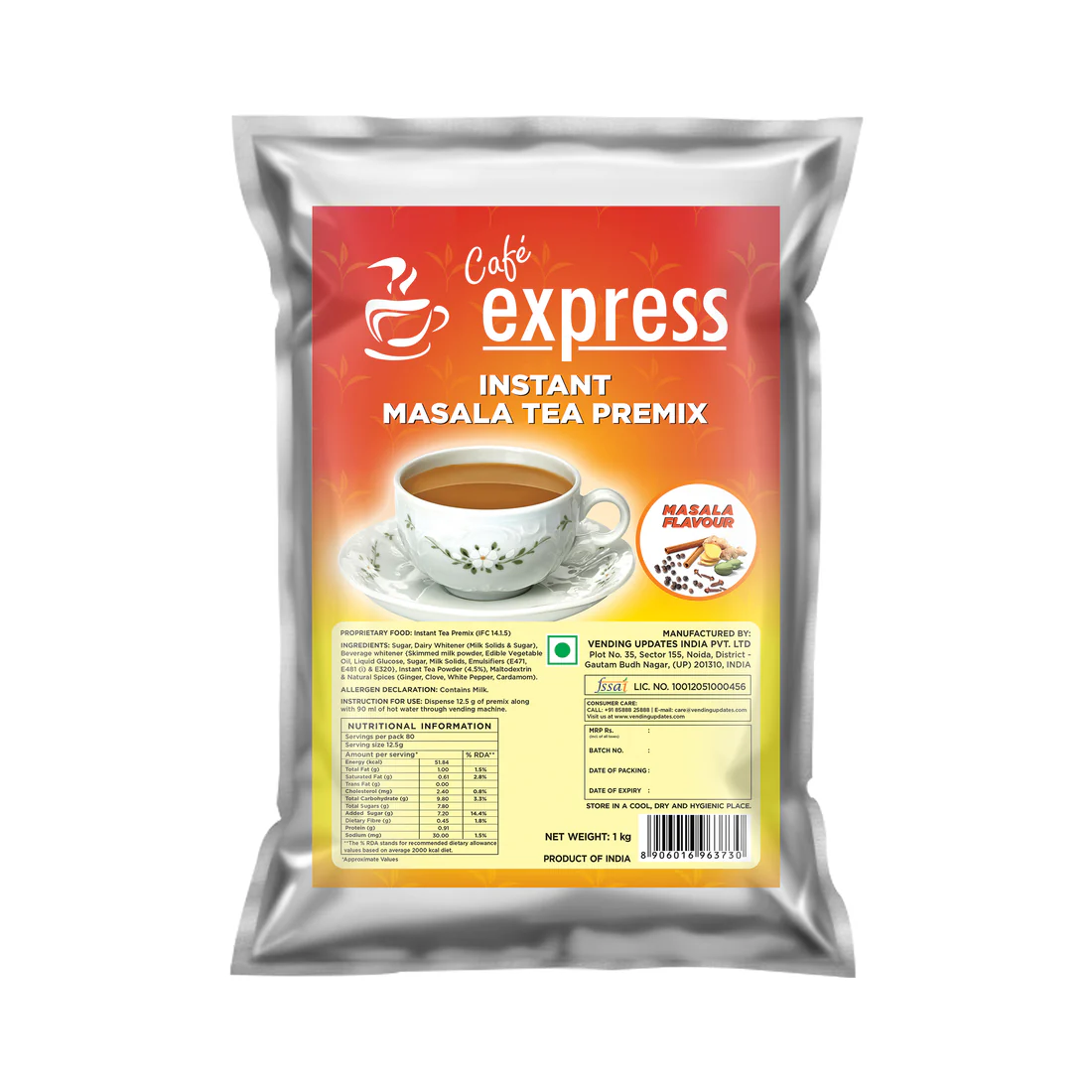Cafe Express 3-in-1 Masala Tea Premix – 1kg Pack