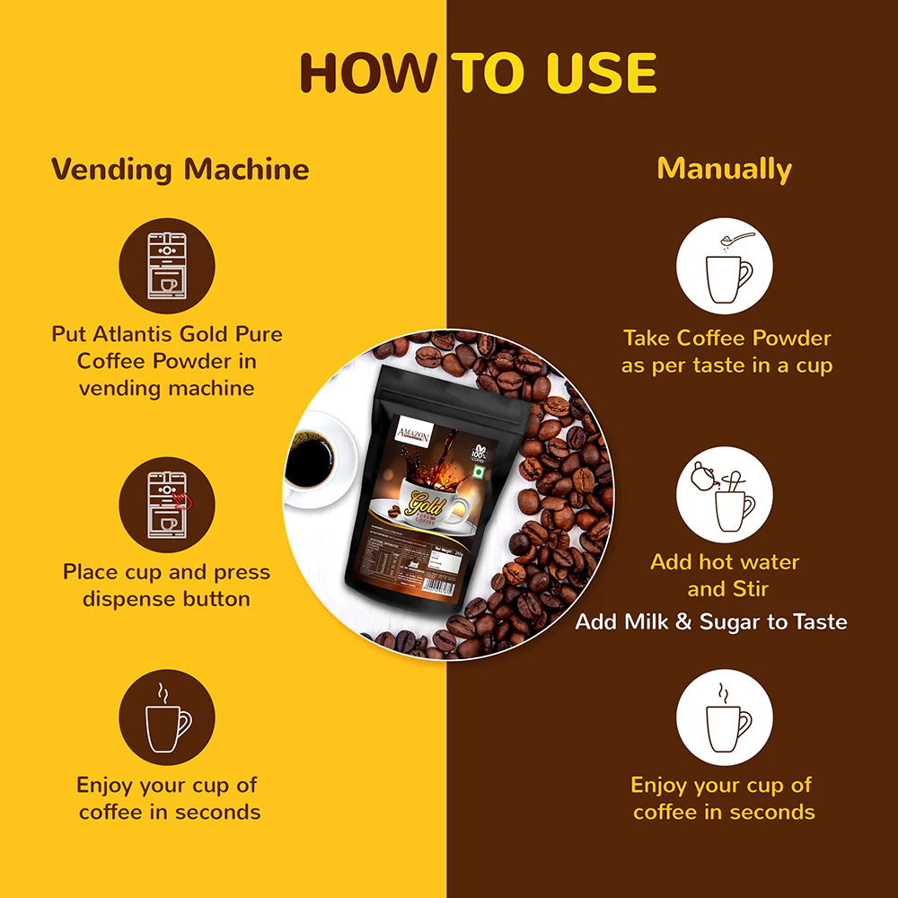 AMAZON GOLD PURE COFFEE POWDER view 3