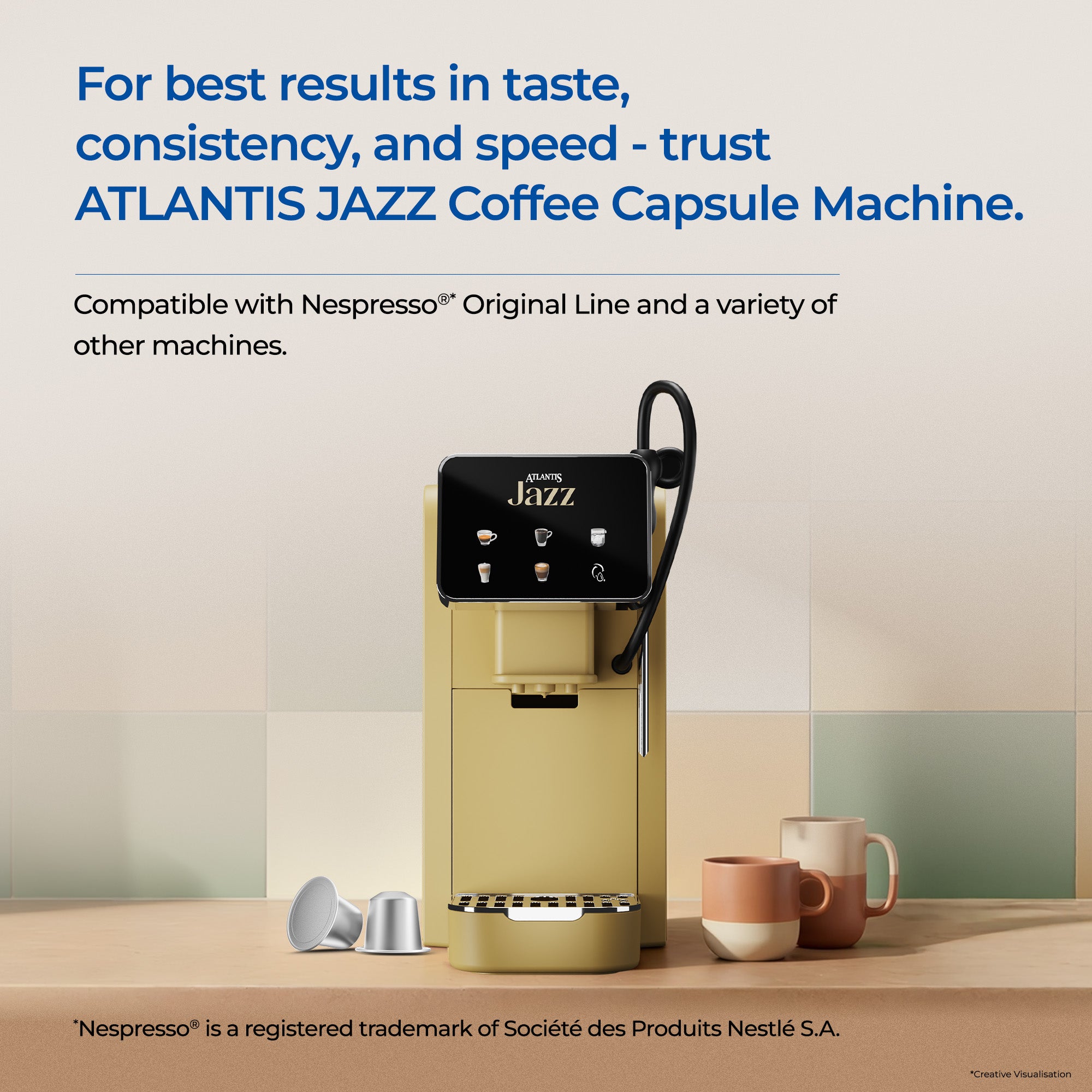 Atlantis Daylight Brew Coffee Capsules | Nespresso Compatible | Medium Dark Roast | Intensity 8 | Pack of 6 view 5