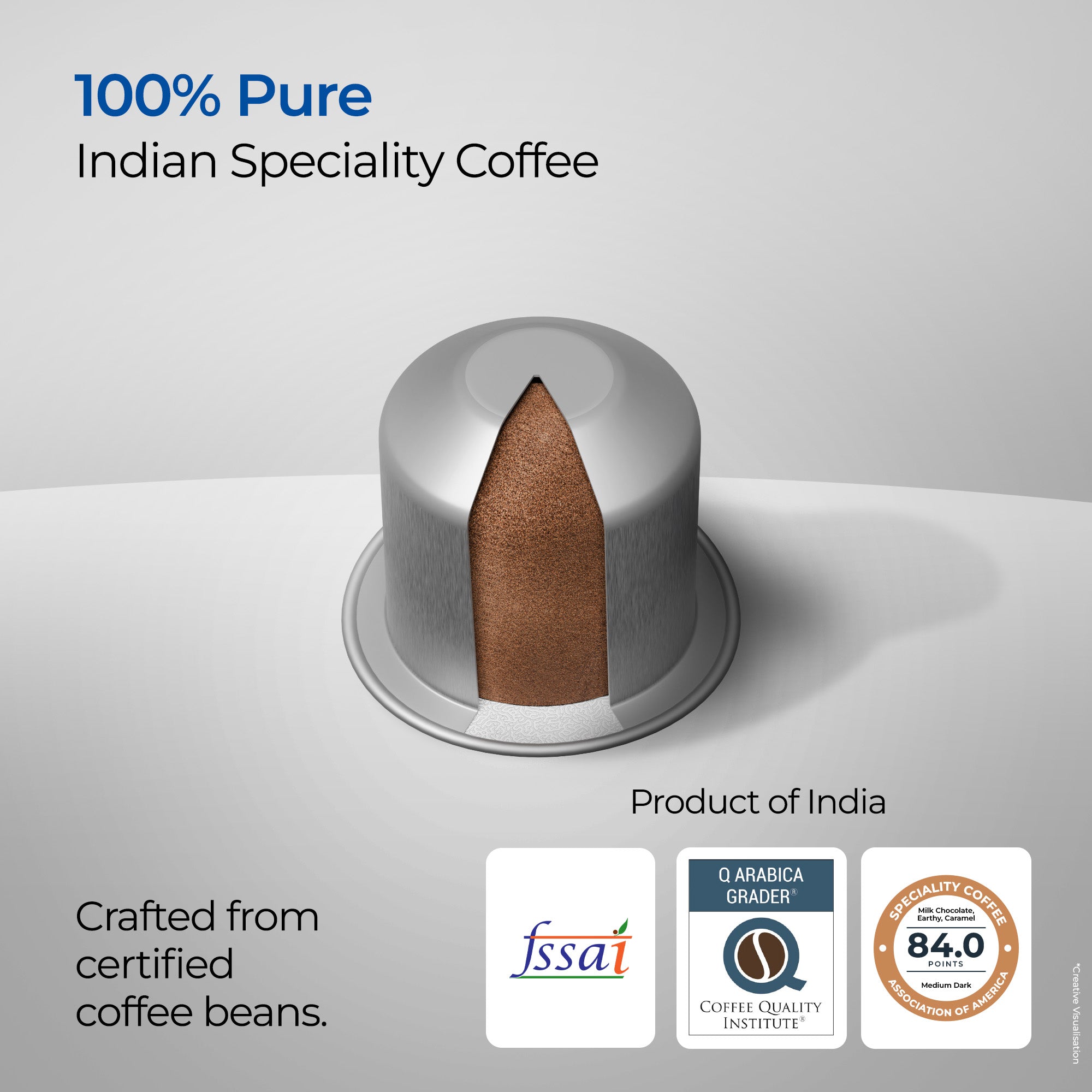 Atlantis Daylight Brew Coffee Capsules | Nespresso Compatible | Medium Dark Roast | Intensity 8 | Pack of 6 view 7