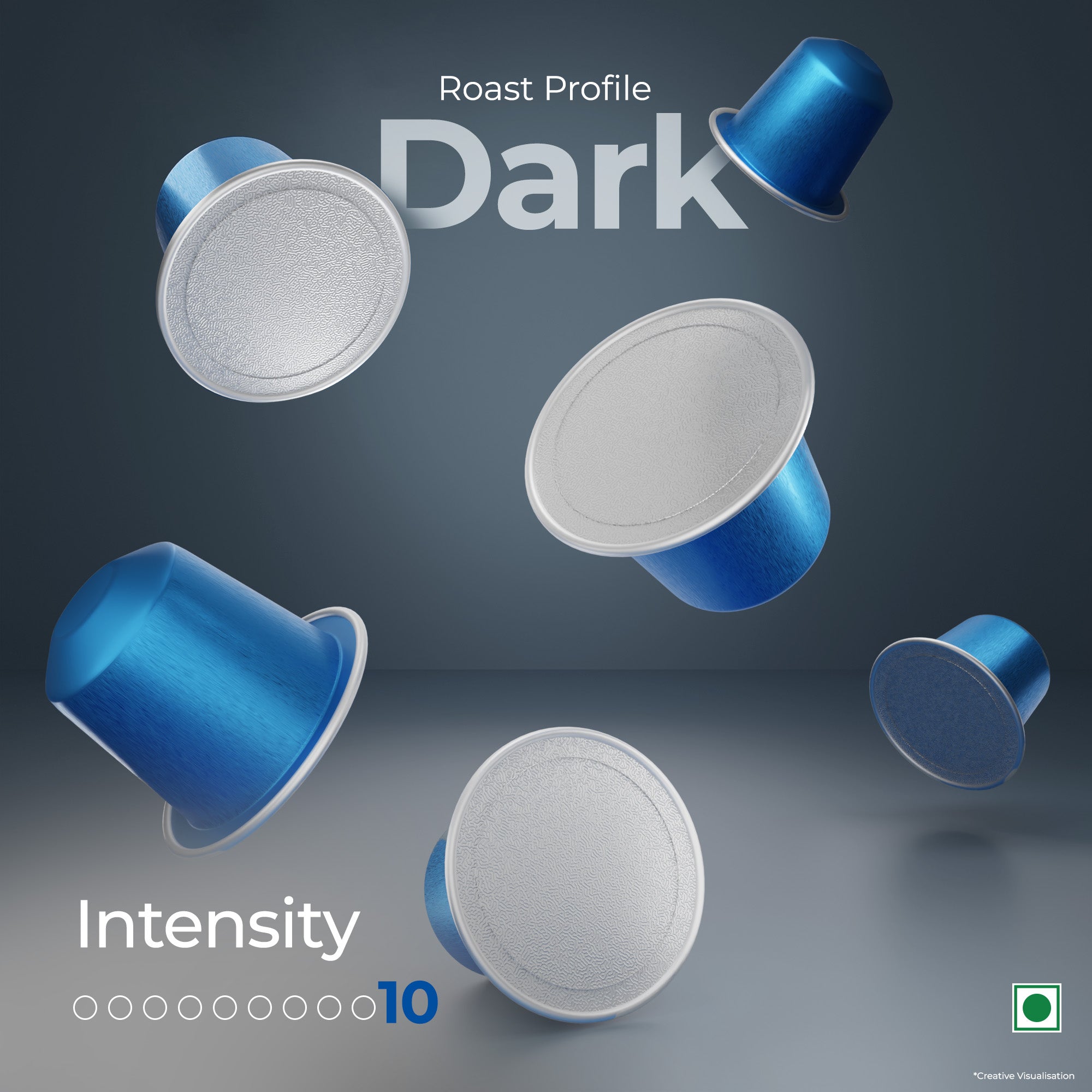 Atlantis Midnight Brew Coffee Capsules | Nespresso Compatible | Dark Roast | Intensity 10 | Pack of 6 view 2