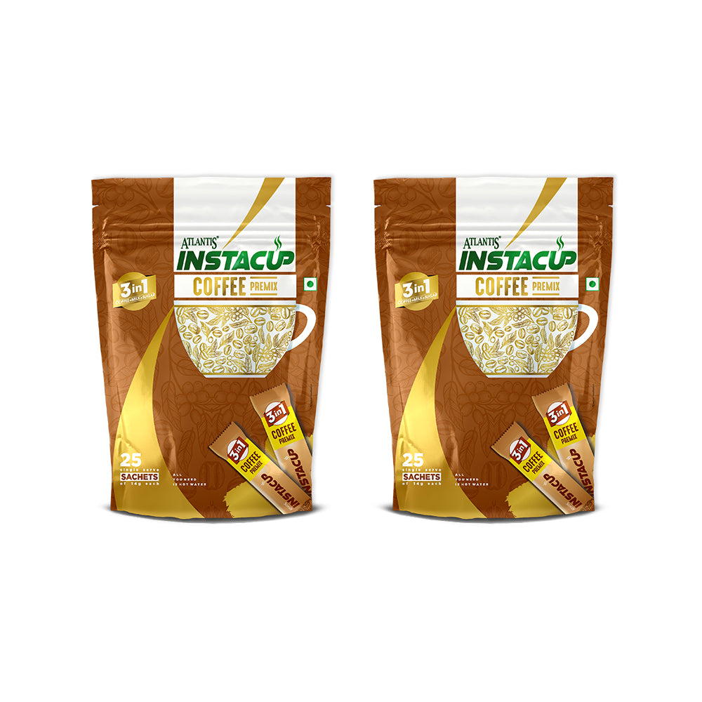 ATLANTIS INSTACUP 3-IN-1 Coffee Premix Single Serve Sachets Pack view 6