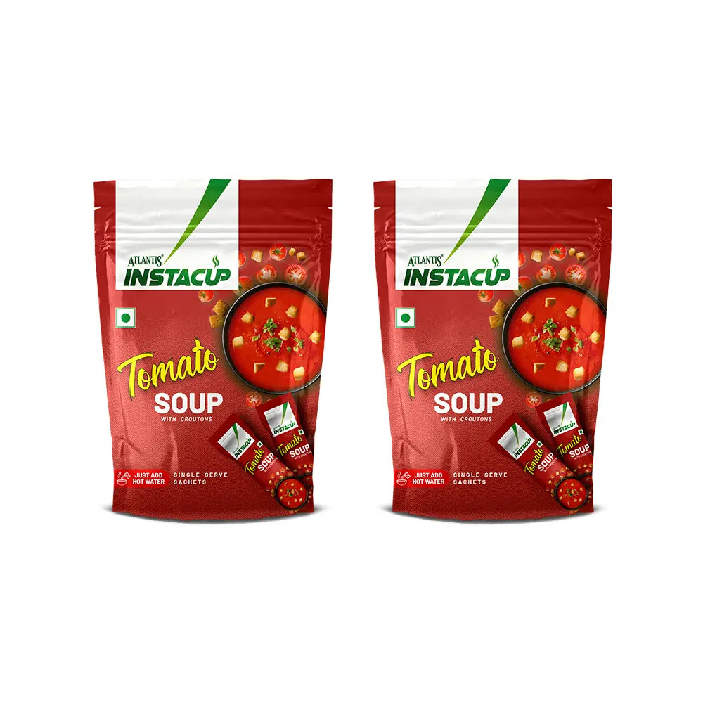 Atlantis InstaCup Croutons Tomato Single Serve Sachets Soup Pack view 9