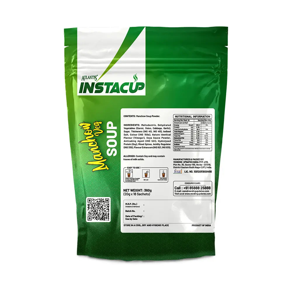 Atlantis InstaCup Manchow Veg Single Serve Sachets Soup Pack view 2