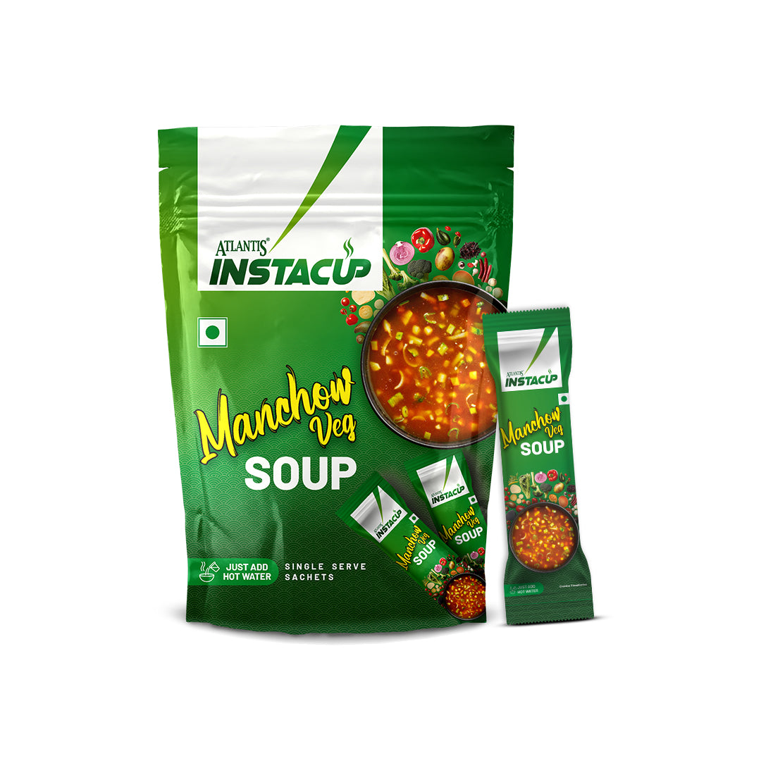 Atlantis InstaCup Manchow Veg Single Serve Sachets Soup Pack view 5