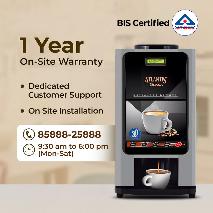 ATLANTIS CLASSIC - 3 Lane Tea and Coffee Vending Machine  3 Ltrs hot Tank view 5
