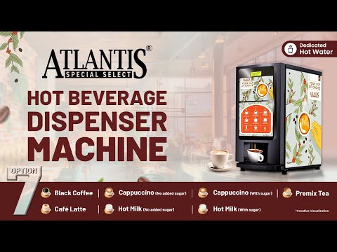 ATLANTIS SELECT Hot Beverage Dispensing Machine With 7 Options Hot Beverage view 3