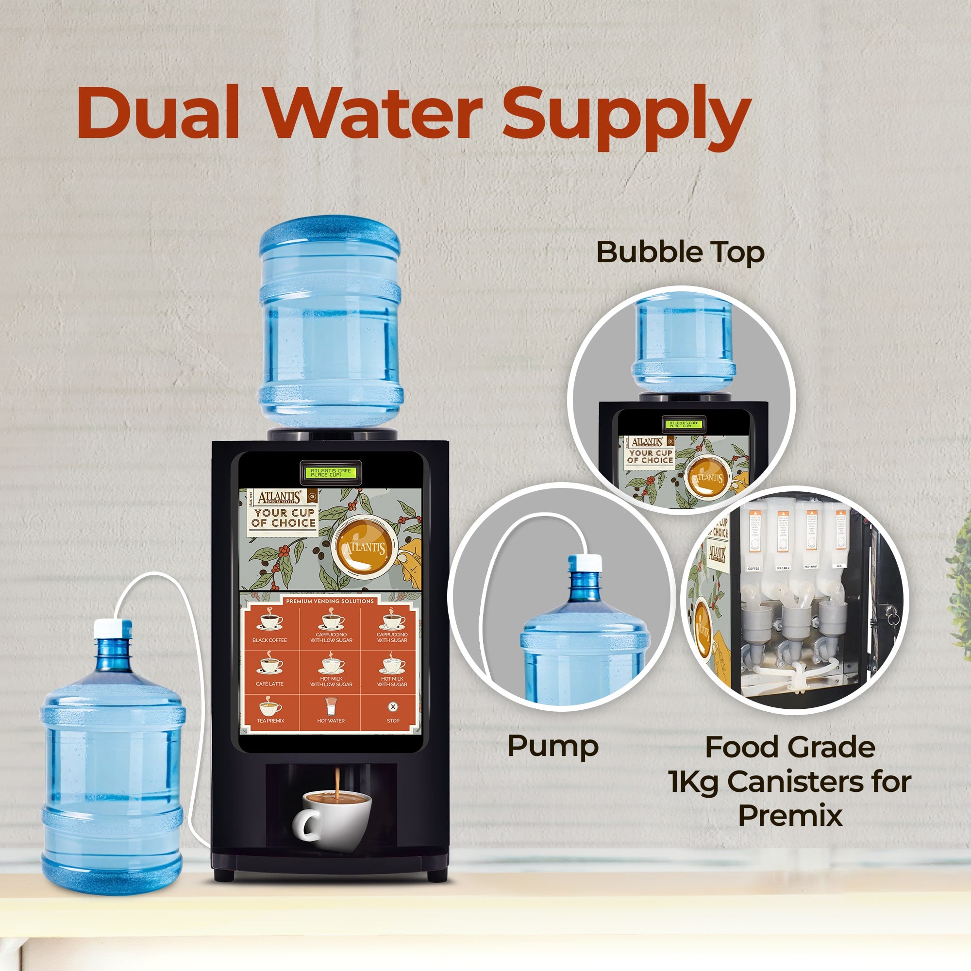 ATLANTIS SELECT Hot Beverage Dispensing Machine With 7 Options Hot Beverage view 7