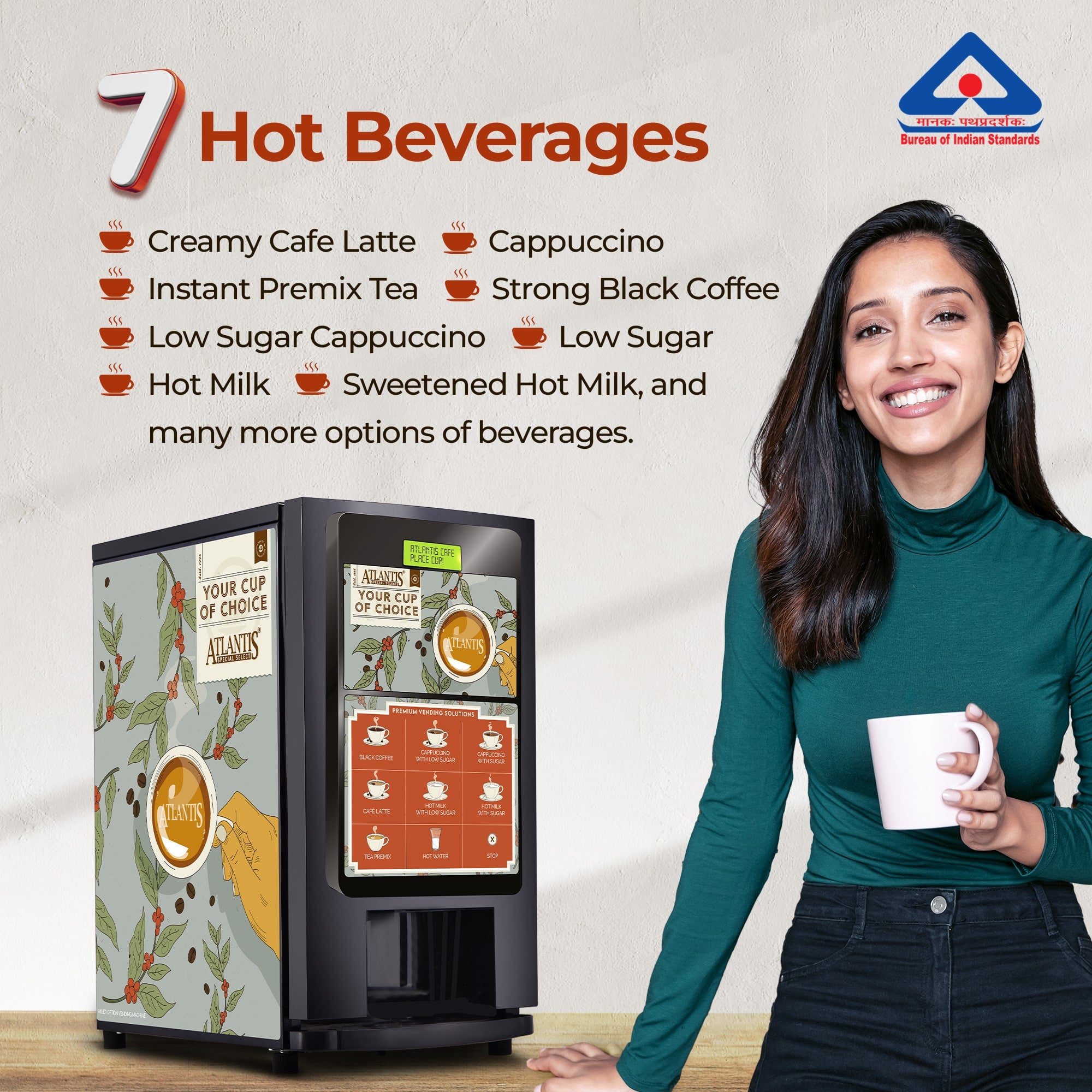 ATLANTIS SELECT Hot Beverage Dispensing Machine With 7 Options Hot Beverage view 8
