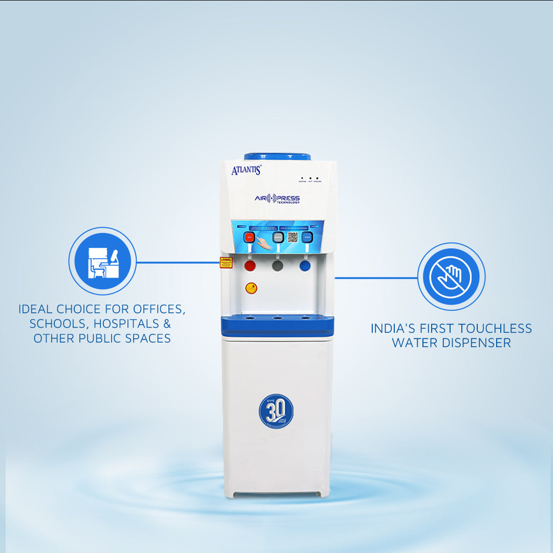 ATLANTIS AIRPRESS Touchless 3-Taps (Hot, Normal & Cold) Floor Standing Water Dispenser view 10