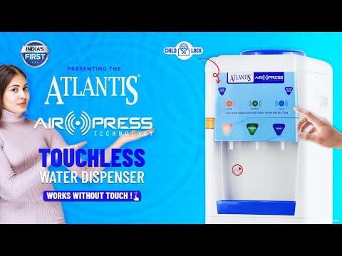 ATLANTIS AIRPRESS Touchless 3-Taps (Hot, Normal & Cold) Floor Standing Water Dispenser view 11