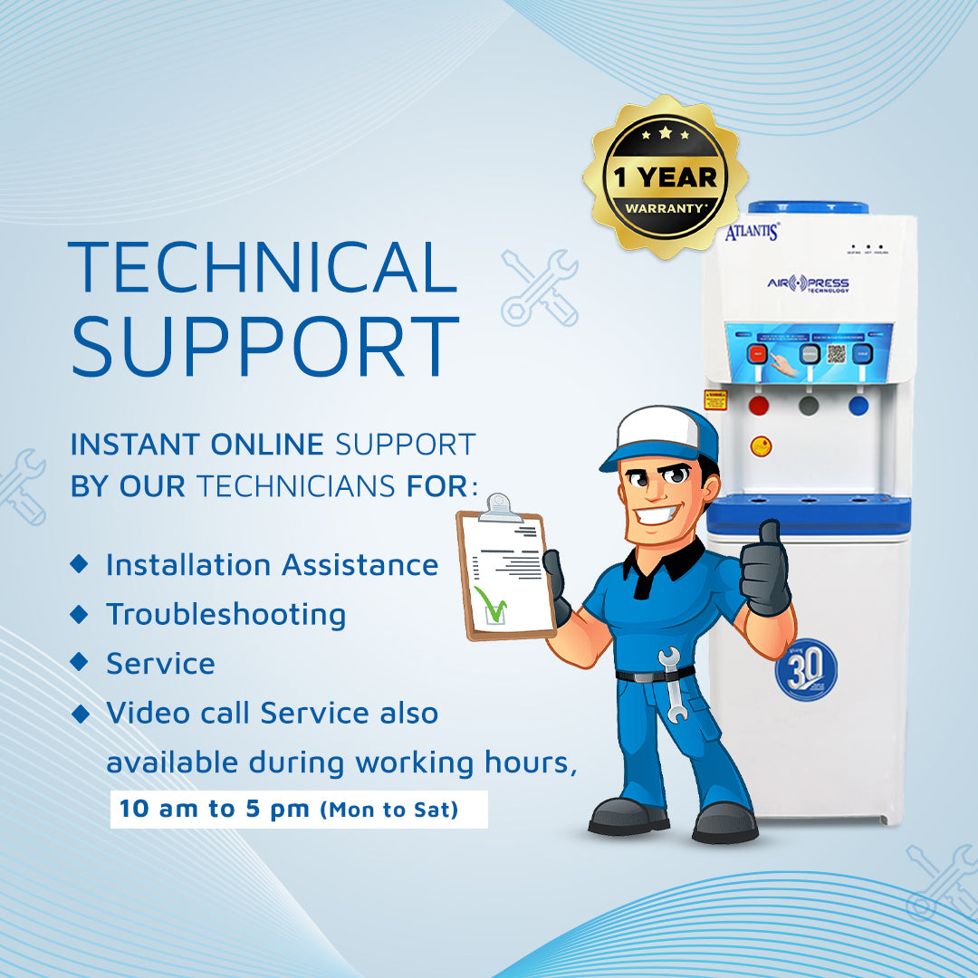 ATLANTIS AIRPRESS Touchless 3-Taps (Hot, Normal & Cold) Floor Standing Water Dispenser view 4