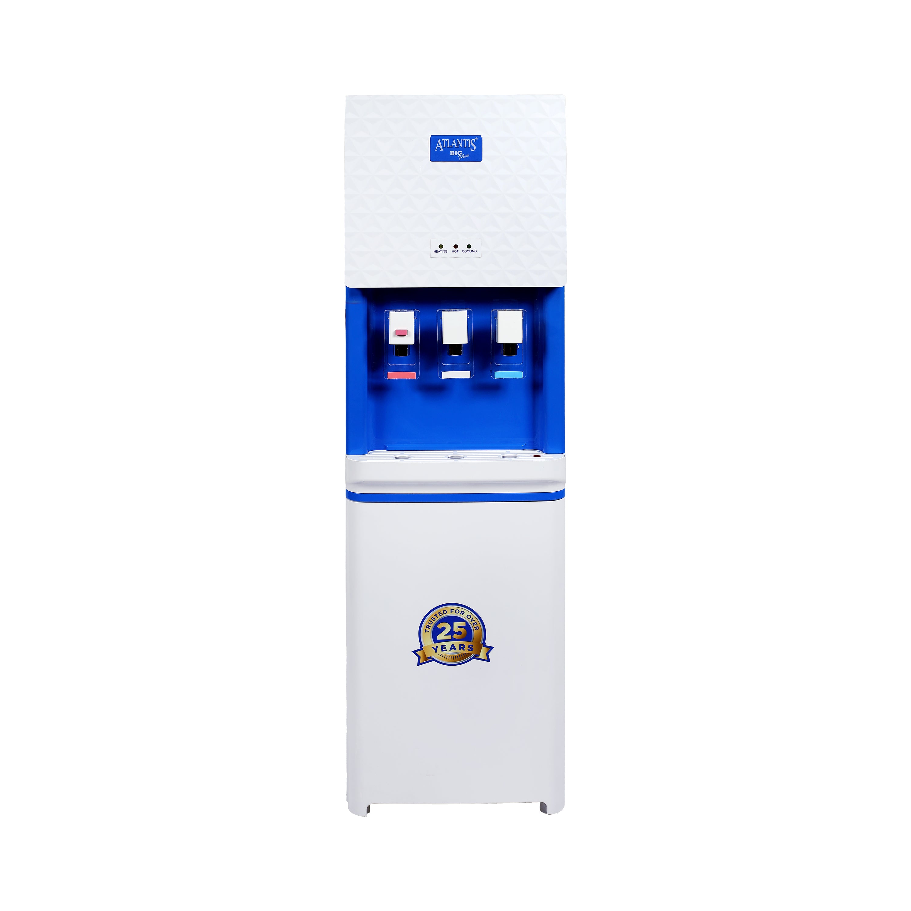 ATLANTIS BIG PLUS Floor Standing Water Dispenser - Available Space for RO Setup-3 Taps