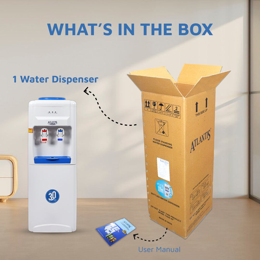 ATLANTIS BLUE Hot & Cold Floor Standing Water Dispenser (No Normal)- 2 Taps view 5