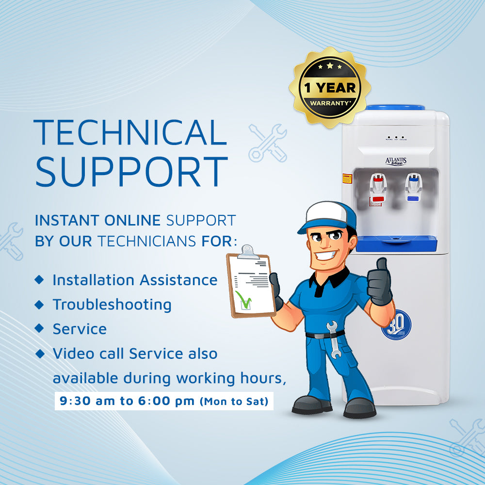 ATLANTIS BLUE Hot & Cold Floor Standing Water Dispenser (No Normal)- 2 Taps view 9