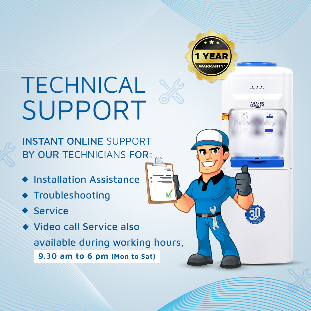 ATLANTIS BLUE Normal & Cold Floor Standing Water Dispenser (NO HOT)- 2 Taps view 2