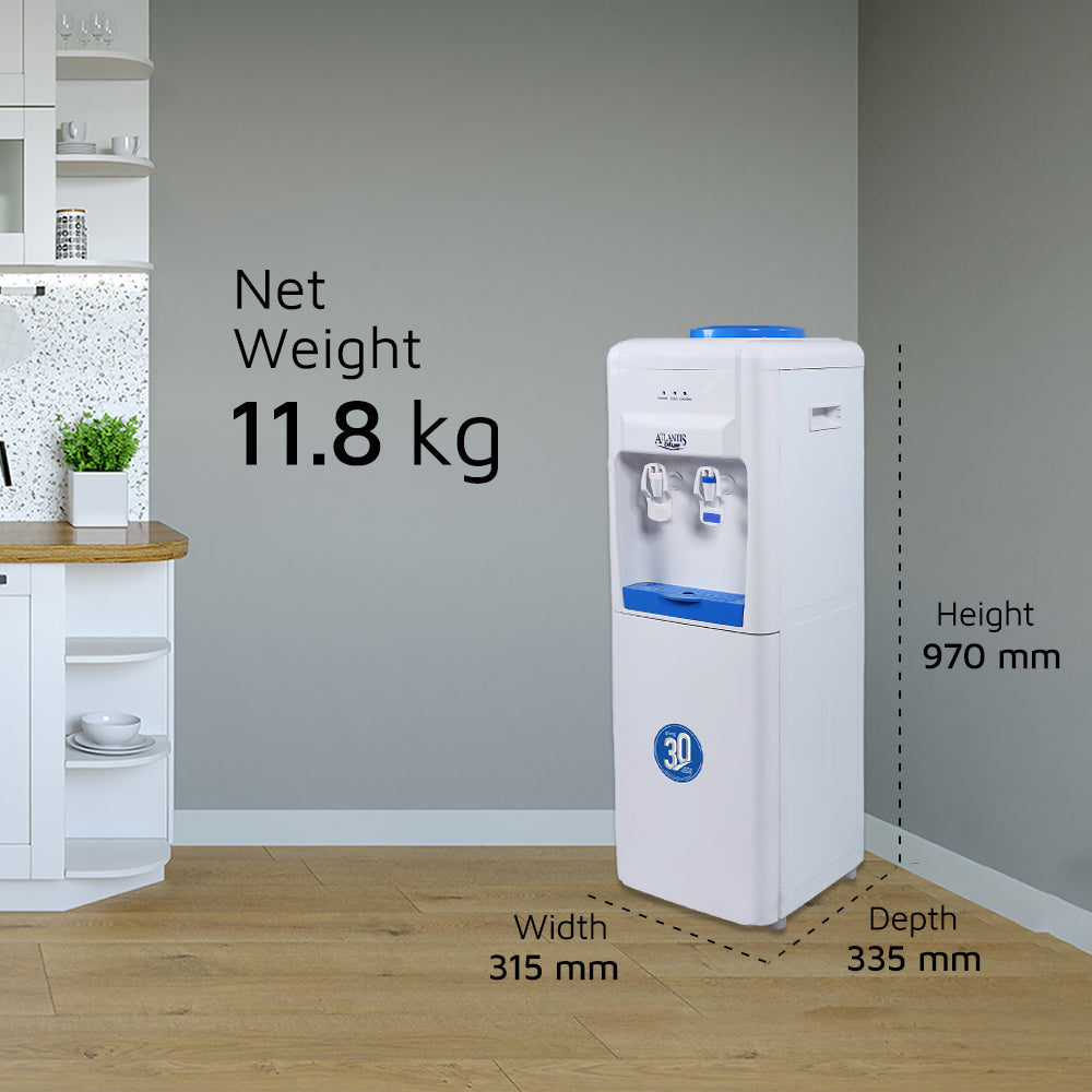 ATLANTIS BLUE Normal & Cold Floor Standing Water Dispenser (NO HOT)- 2 Taps view 3