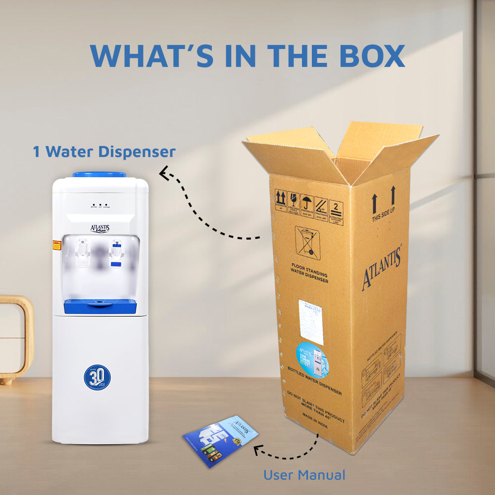 ATLANTIS BLUE Normal & Cold Floor Standing Water Dispenser (NO HOT)- 2 Taps view 4