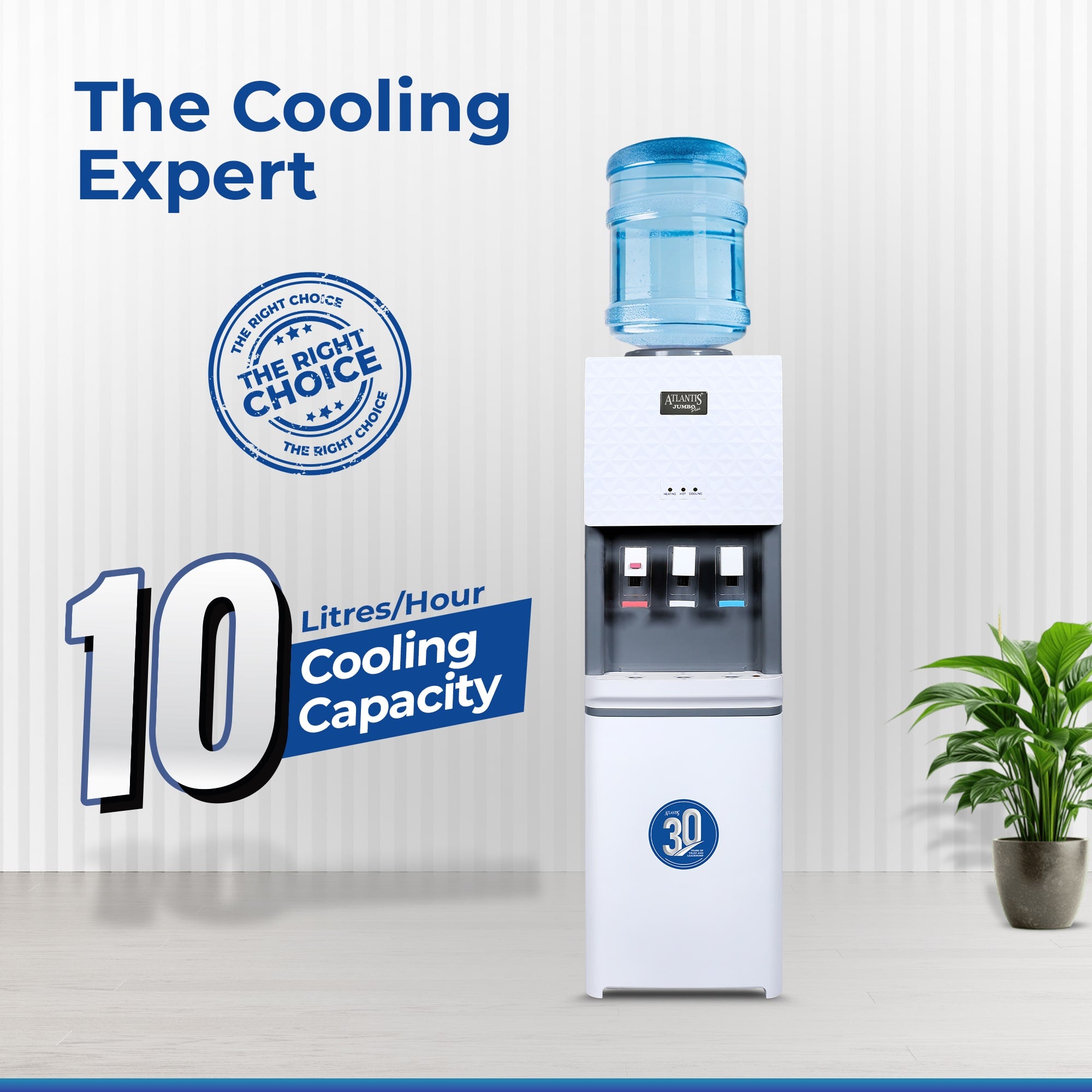 ATLANTIS JUMBO PLUS (Hot, Normal & Cold ) Floor Standing Water Dispenser view 3