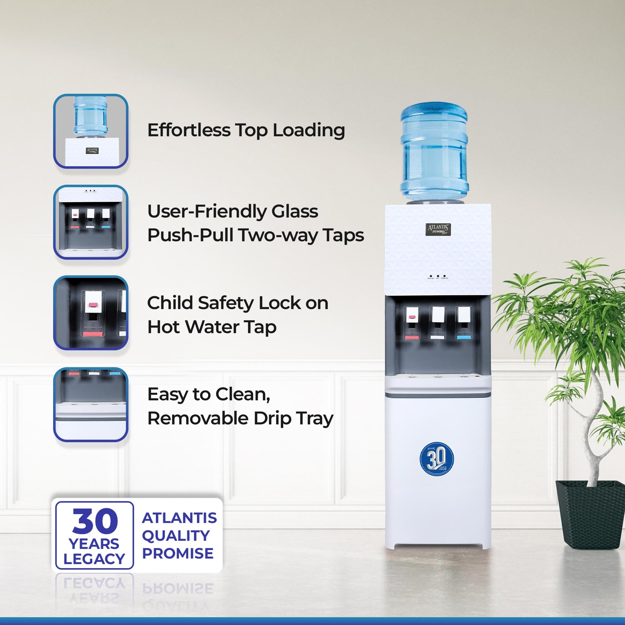 ATLANTIS JUMBO PLUS (Hot, Normal & Cold ) Floor Standing Water Dispenser view 9