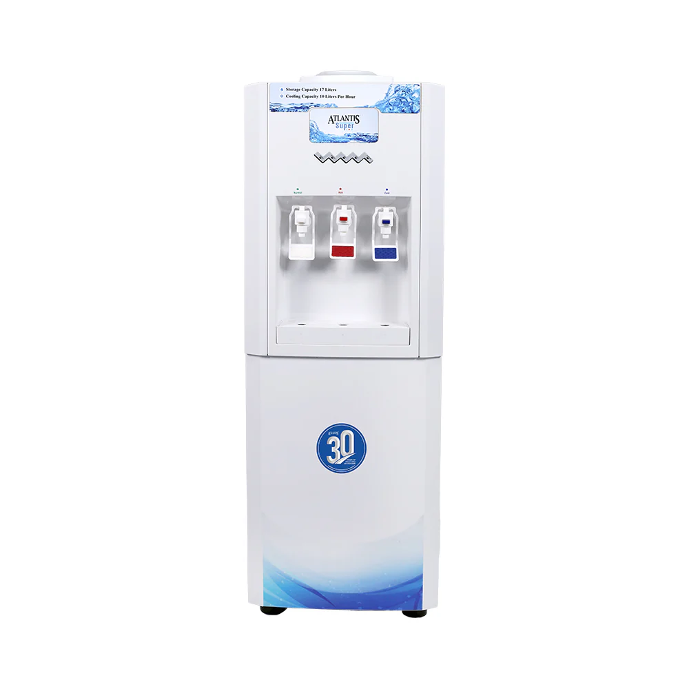 ATLANTIS SUPER Floor Standing Water Dispenser with RO Compatible (Available Space for RO Setup)- 3 Taps (15l Large Cold Tank Capacity)