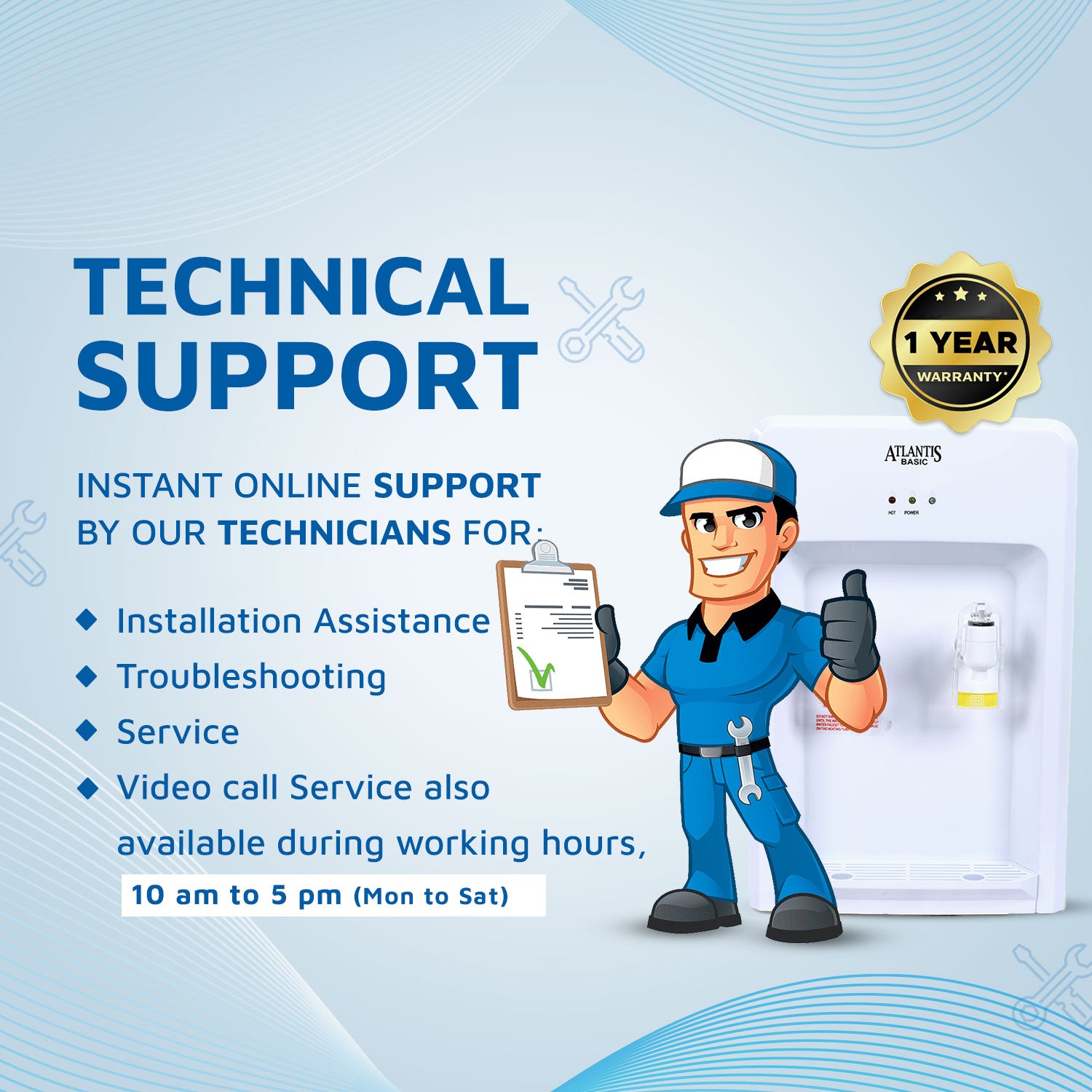 ATLANTIS BASIC Table Top Water Dispenser view 8