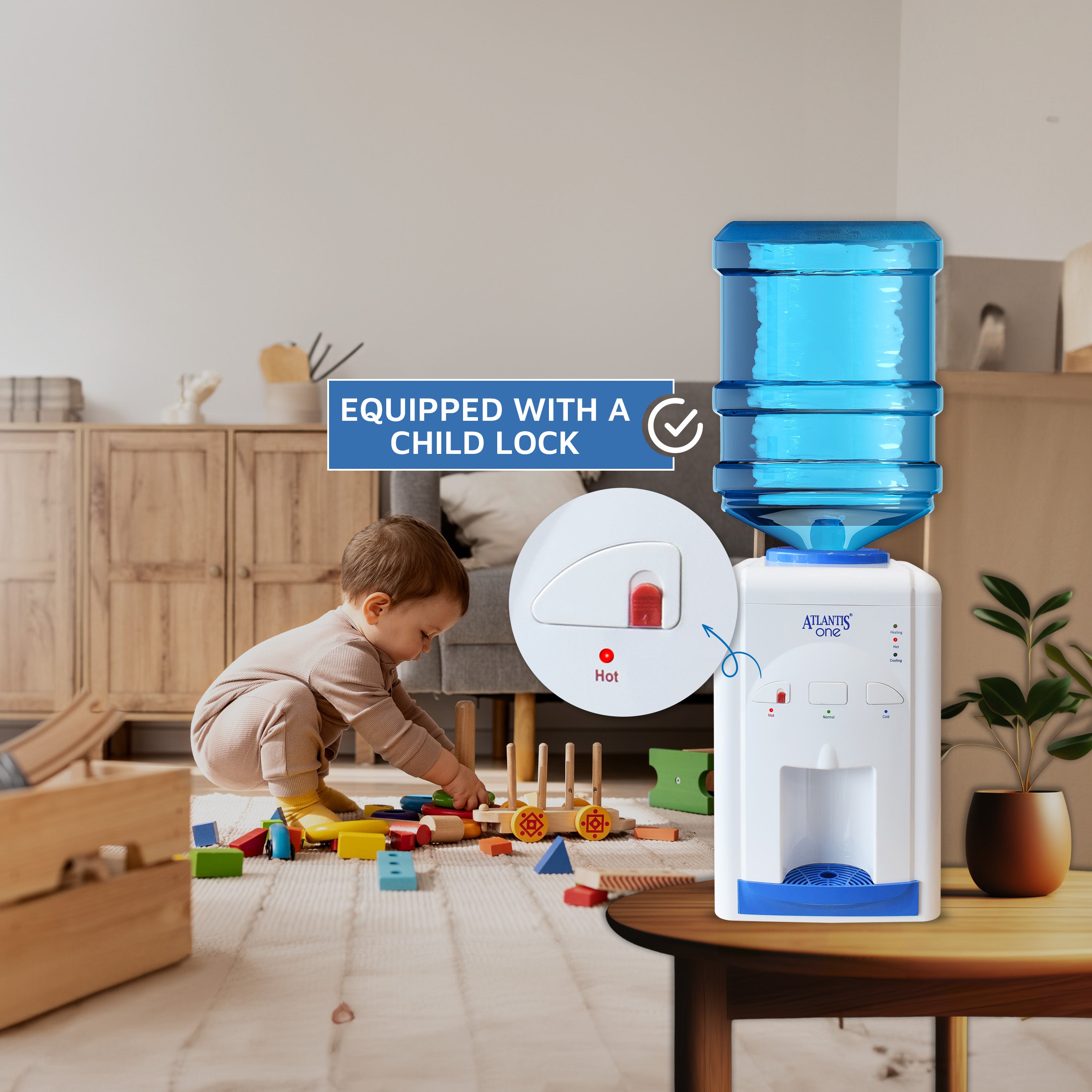 ATLANTIS ONE (Hot, Normal & Cold) Table Top Water Dispenser view 7