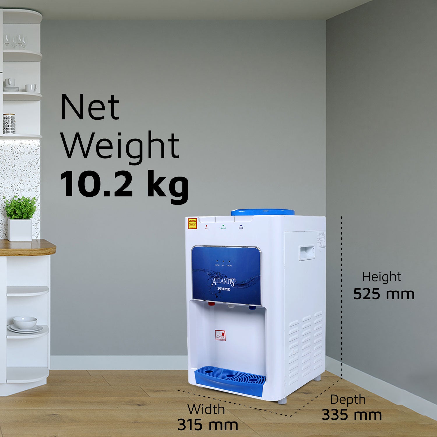 ATLANTIS PRIME (Hot Normal & Cold) Table Top Water Dispenser view 4