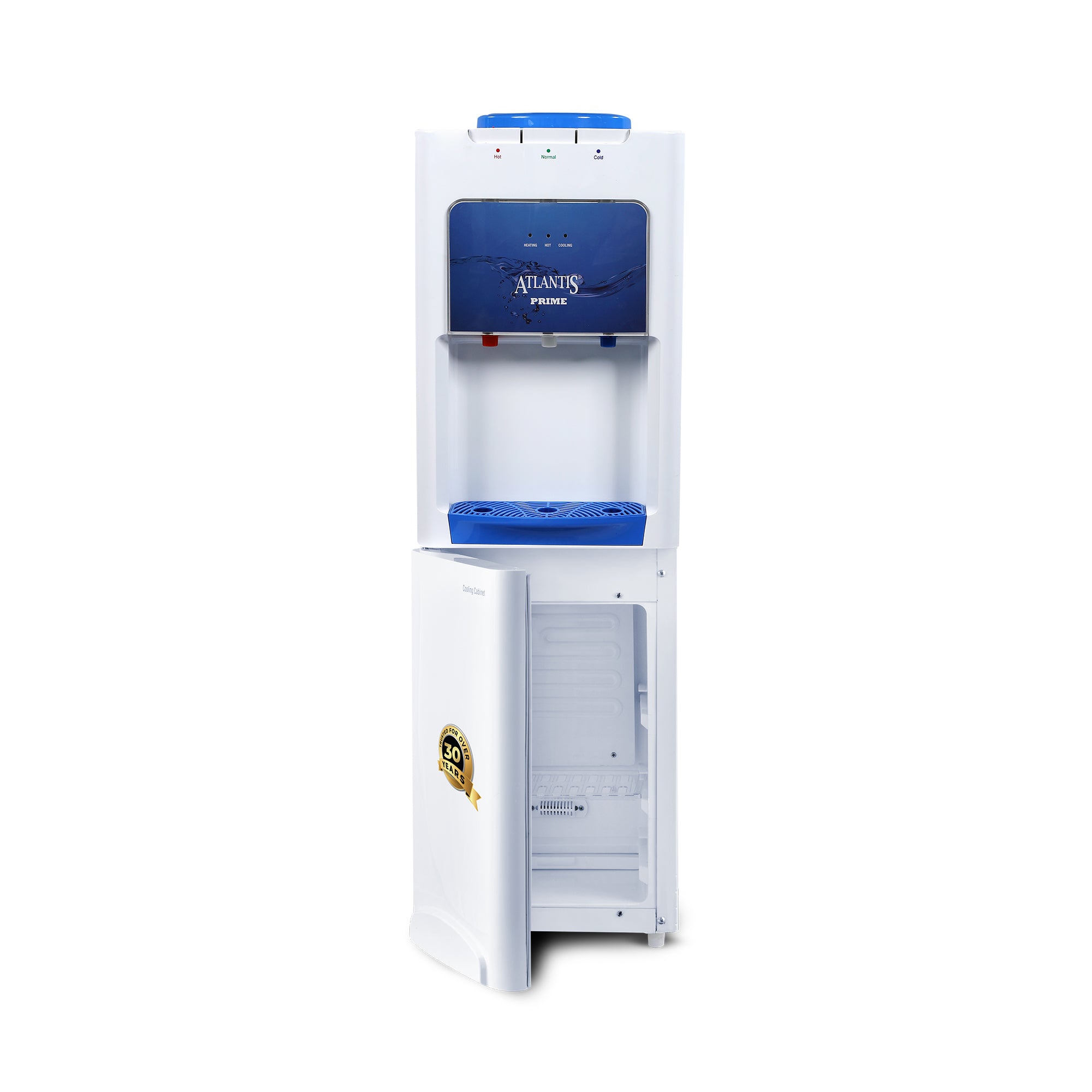 ATLANTIS PRIME (Hot, Normal & Cold ) Water Dispenser with Cooling Cabinet (Small Fridge)- 3 Taps