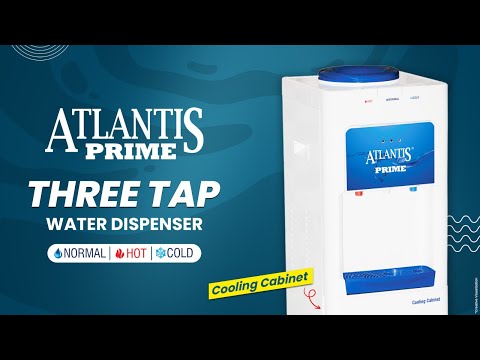 ATLANTIS PRIME (Hot, Normal & Cold ) Water Dispenser with Cooling Cabinet (Small Fridge)- 3 Taps view 6